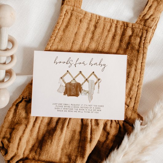 Boho Books for Baby Gender Neutral Shower Kaart