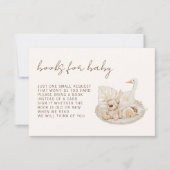 Boho Books for Baby Gender Neutral Shower Kaart (Voorkant)