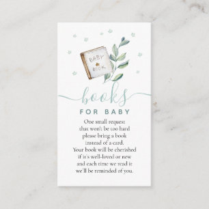 Boho Books for Baby shower Enclosure Card Informatiekaartje