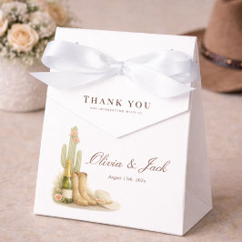 Boho Boots & Bubbly Neutral Baby Shower Thank You  Bedankdoosjes
