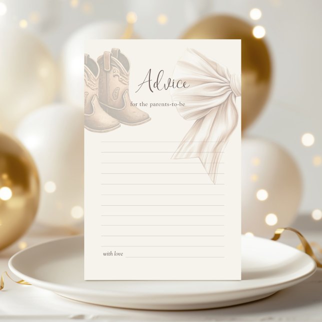 Boho Boots of Bows Geslacht onthullen advies Kaart (Creator heeft geüpload)