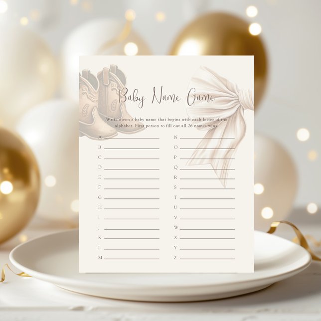 Boho Boots of Bows Geslacht Onthullen Baby Naam Sp (Creator heeft geüpload)