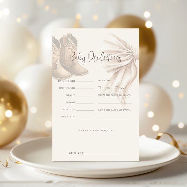 Boho Boots of Bows Geslacht onthullen Baby-voorspe (Creator heeft geüpload)