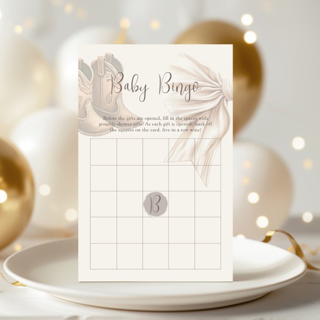 Boho Boots of Bows Geslacht Onthullen Bingo Game (Creator heeft geüpload)