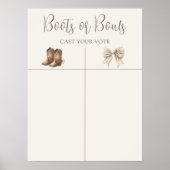 Boho Boots of Bows Geslacht Onthullen Voorspelling Poster (Voorkant)