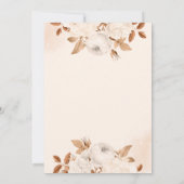 Boho Bord Perzik Terracotta Bloemen Vrijgezellenfe Kaart (Achterkant)