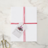 Boho bordeauxrood en marineblauwe wijnproeverij br cadeaulabel (Met Touw)