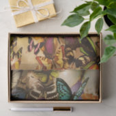 Boho bordeauxrood sinaasappel kleurrijke tropische tissuepapier (Geschenk)