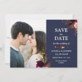 Boho bordp bohemian foto save the date (Voorkant)