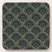 Boho borduurwerk boogpatroon Onderzetter (Voorkant)