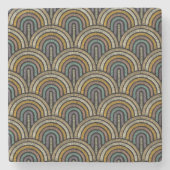 Boho borduurwerk boogpatroon Onderzetter (Voorkant)