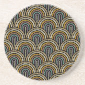 Boho borduurwerk boogpatroon Onderzetter (Voorkant)