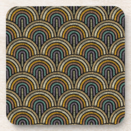 Boho borduurwerk boogpatroon Onderzetter