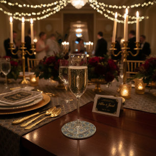 Boho borduurwerk boogpatroon Onderzetter