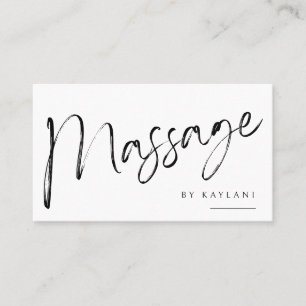 Boho Borstel Massage Zakelijke Kaart Lichaamsthera Visitekaartje