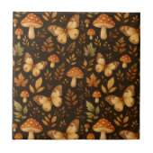 Boho bos bos paddenstoelen tegeltje (Voorkant)