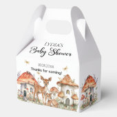 Boho bos dieren baby shower bedankdoosjes (Voorkant)