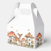 Boho bos dieren baby shower bedankdoosjes (Achterkant)