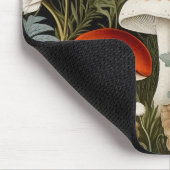Boho bos paddenstoelen wilde bloementuin sporten muismat (Hoek)