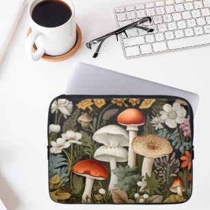Boho Bos Paddenstoelen Wildflower Tuin Sportartike Laptop Sleeve