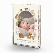 Boho bosdieren baby fotoblok (Rechts)