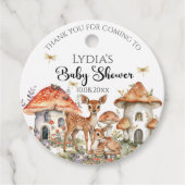 Boho bosdieren Baby Shower Bedankjes Labels (Voorkant)