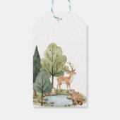 Boho Bosdieren Baby Shower Cadeaulabel (Achterkant)