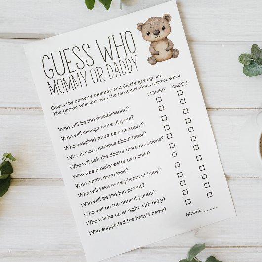 Boho Bosdieren Baby Shower Mama Papa Spel Flyer