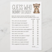 Boho Bosdieren Baby Shower Mama Papa Spel Flyer (Voorkant)