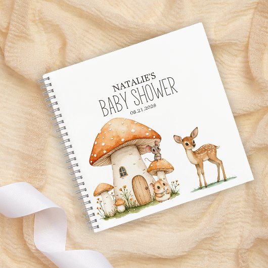 Boho Bosdieren Baby Shower Notitieboek
