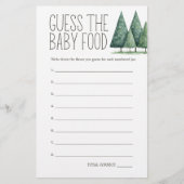 Boho Bosdieren Baby Shower Raad Voedsel Spel Flyer (Voorkant)