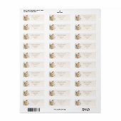 Boho Bosdieren Baby Shower Retouradres Etiket (Full Sheet)