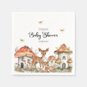 Boho bosdieren Baby Shower Servet (Voorkant)