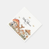 Boho bosdieren Baby Shower Servet (Hoek)