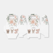 Boho bosdieren & bloemenkinderfeestje bedankdoosjes (Uitgevouwen)