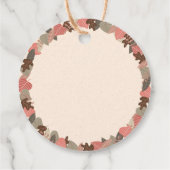 Boho bosdieren bos babyshower bedankjes labels (Achterkant)