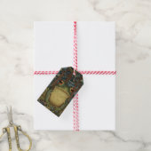 boho-boskikker cadeaulabel (Met Touw)