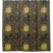 boho-boskikker douchegordijn (Voorkant)