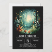 Boho Bossen Printable Woodland Verjaardag Kaart (Voorkant)