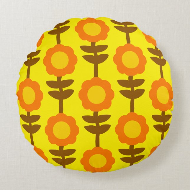Boho Botanica Ronde Kussen (Voorkant)