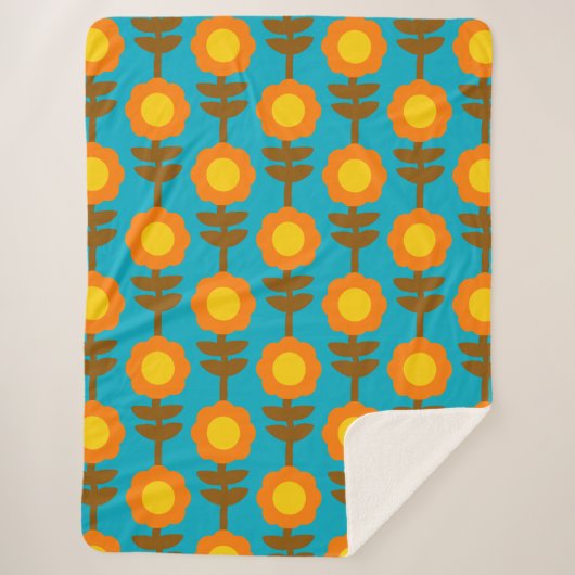 Boho Botanica Sherpa Blanket Deken (Voorkant)