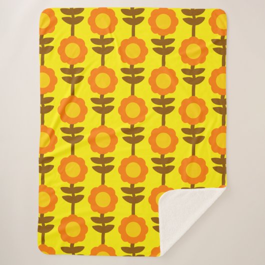 Boho Botanica Sherpa Blanket Deken (Voorkant)