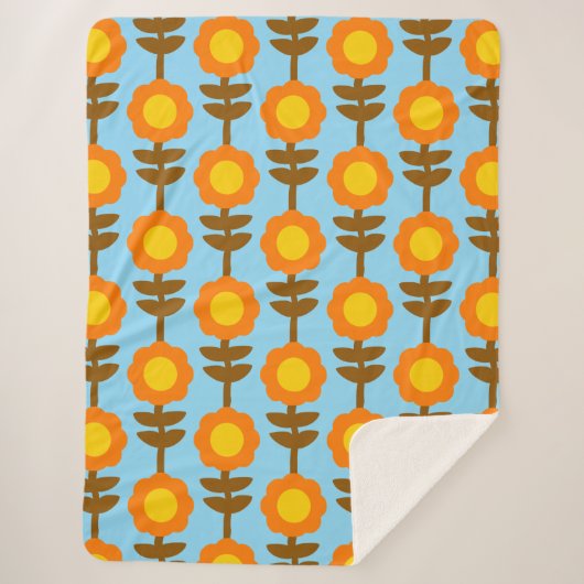 Boho Botanica Sherpa Blanket Deken (Voorkant)