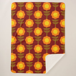 Boho Botanica Sherpa Blanket Deken