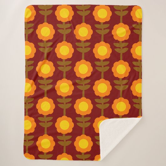 Boho Botanica Sherpa Blanket Deken (Voorkant)