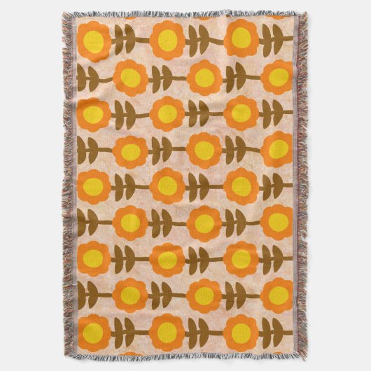 Boho Botanica Throw Blanket Deken (Voorkant Verticaal)