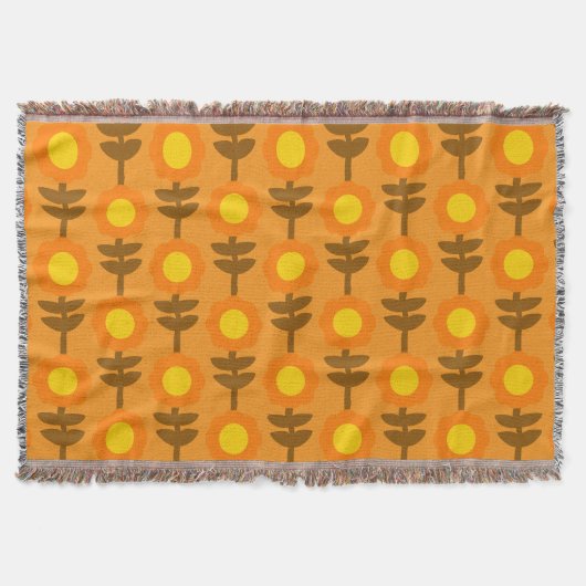 Boho Botanica Throw Blanket Deken (Voorkant)