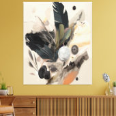Boho Botanical Abstract Earth Minimalist Canvas Afdruk (Insitu (Woonkamer))
