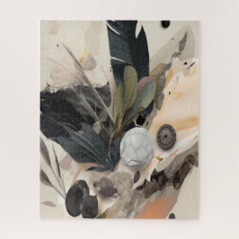Boho Botanical Abstract Earth Minimalist Legpuzzel