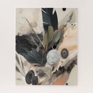 Boho Botanical Abstract Earth Minimalist Legpuzzel